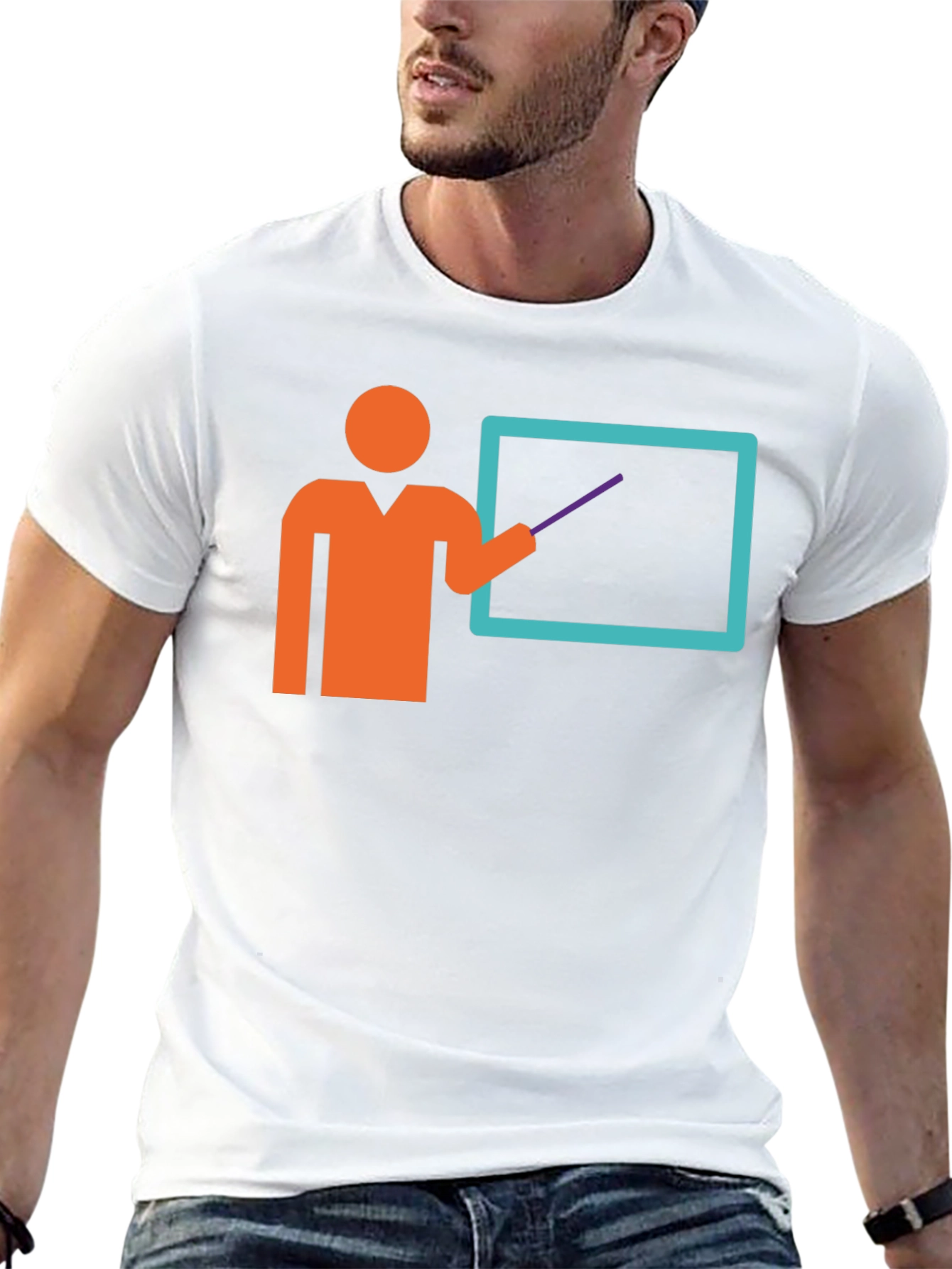Teacher Graphic Tee - Black