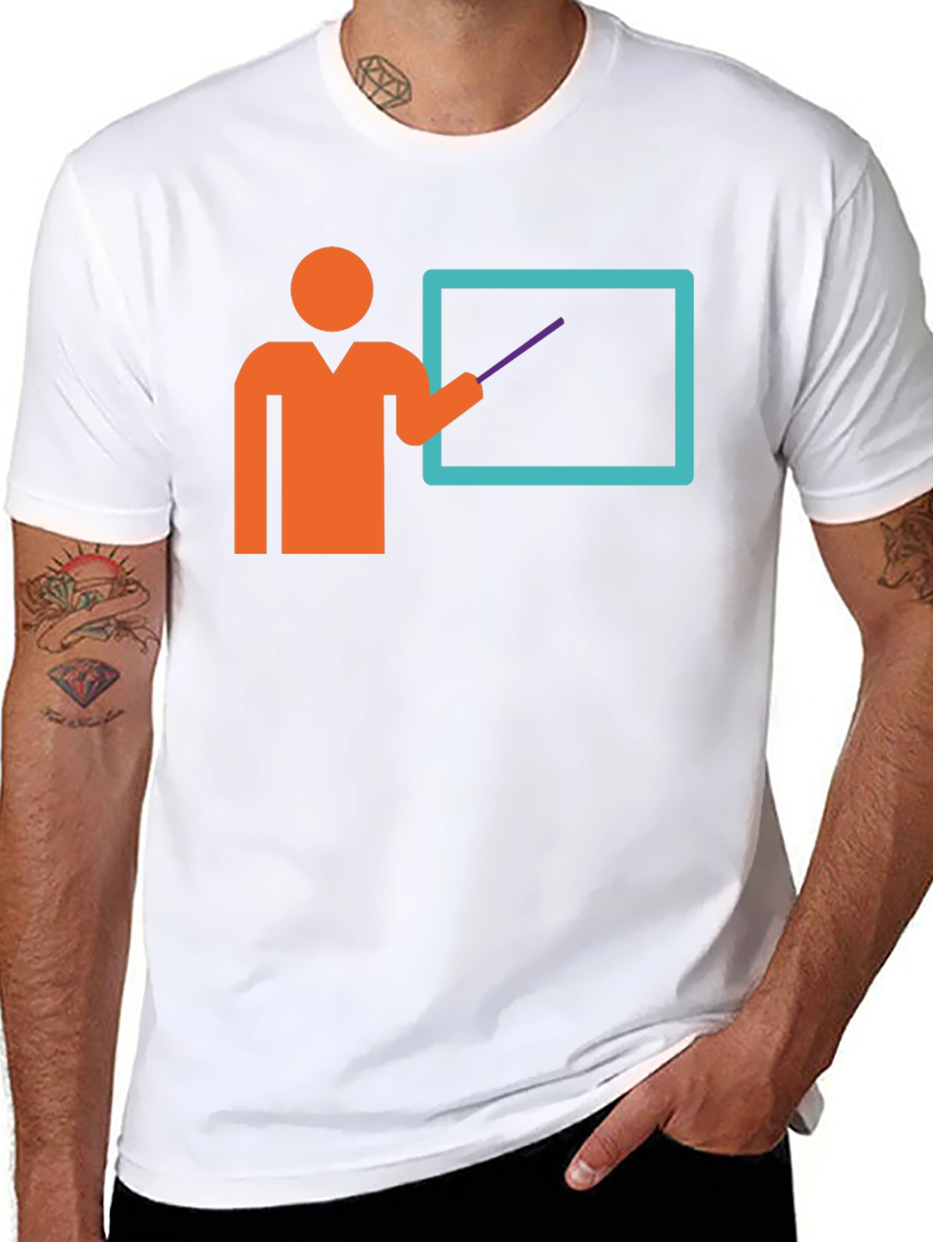 Teacher Graphic Tee - Black