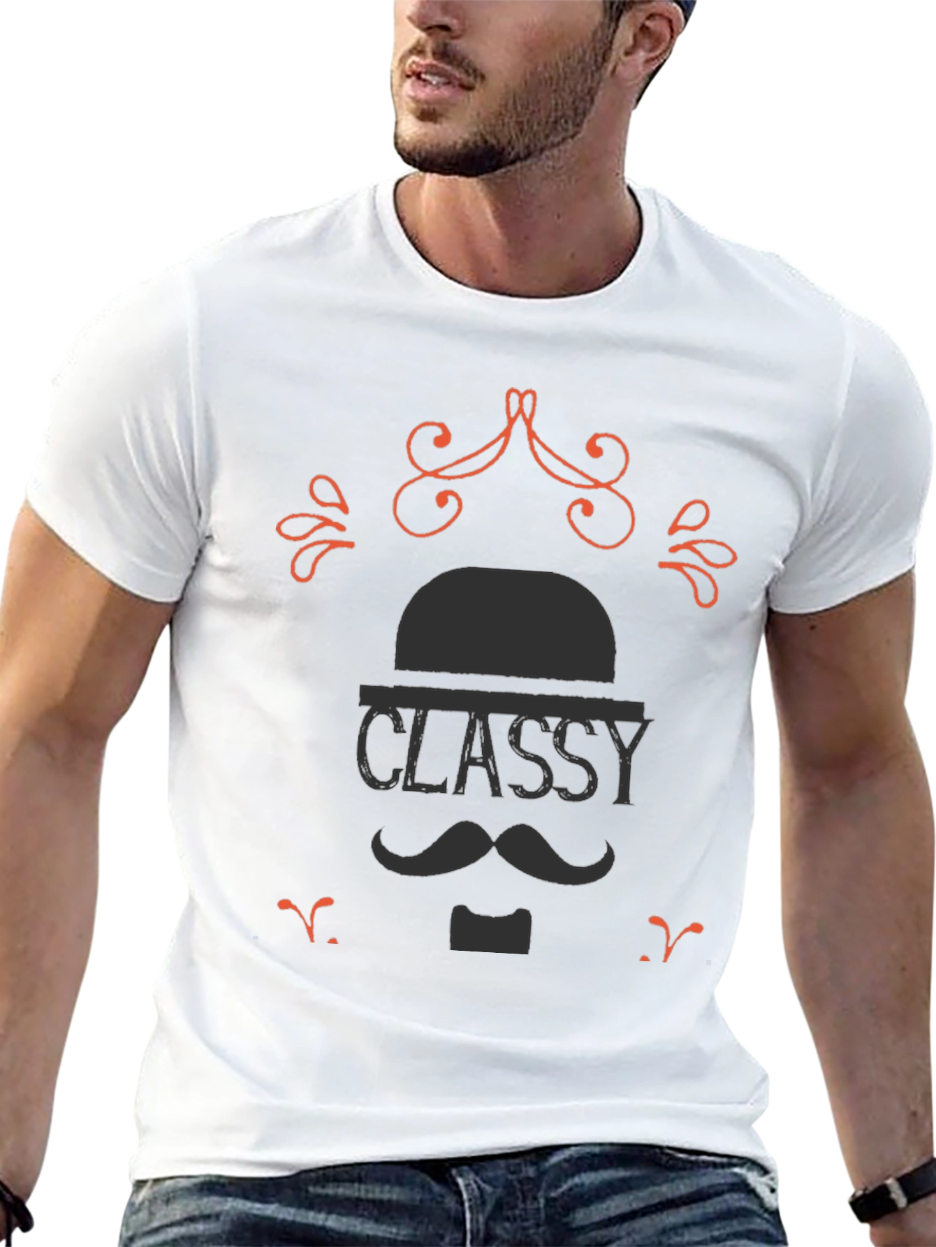 Classy Gentleman Black T-Shirt