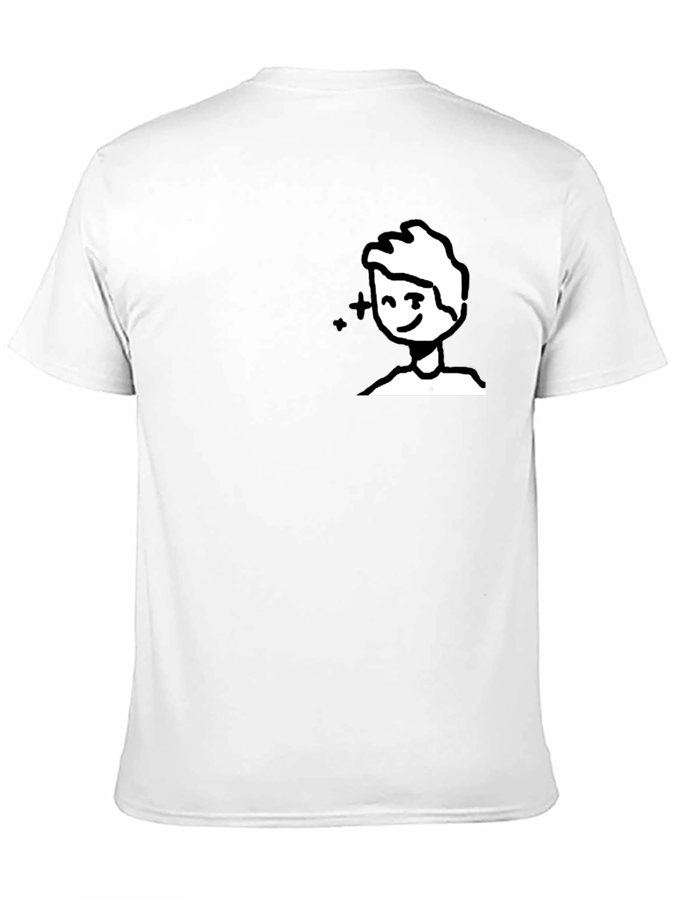 Whimsical Cartoon Graphic Tee - Black
