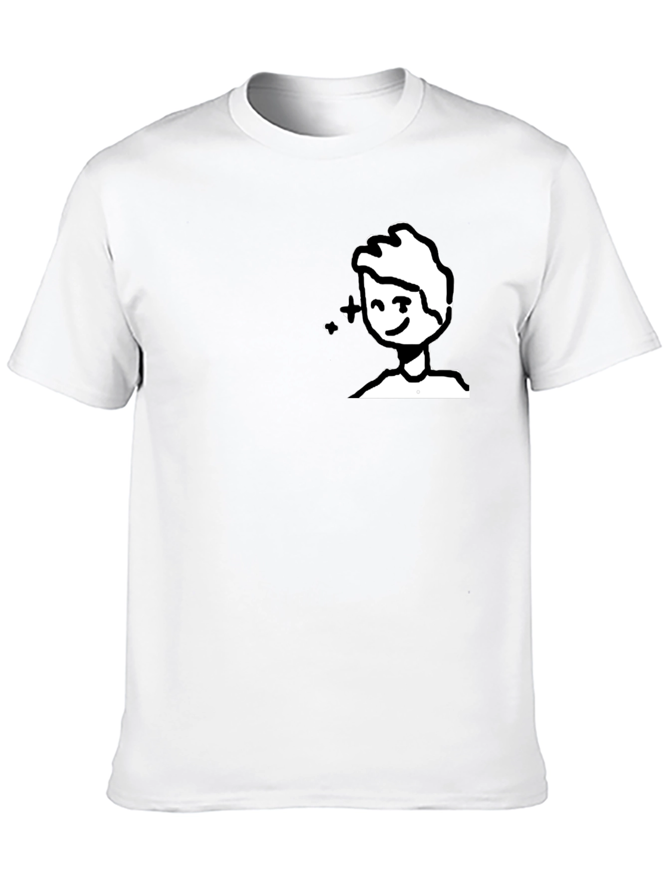 Whimsical Cartoon Graphic Tee - Black