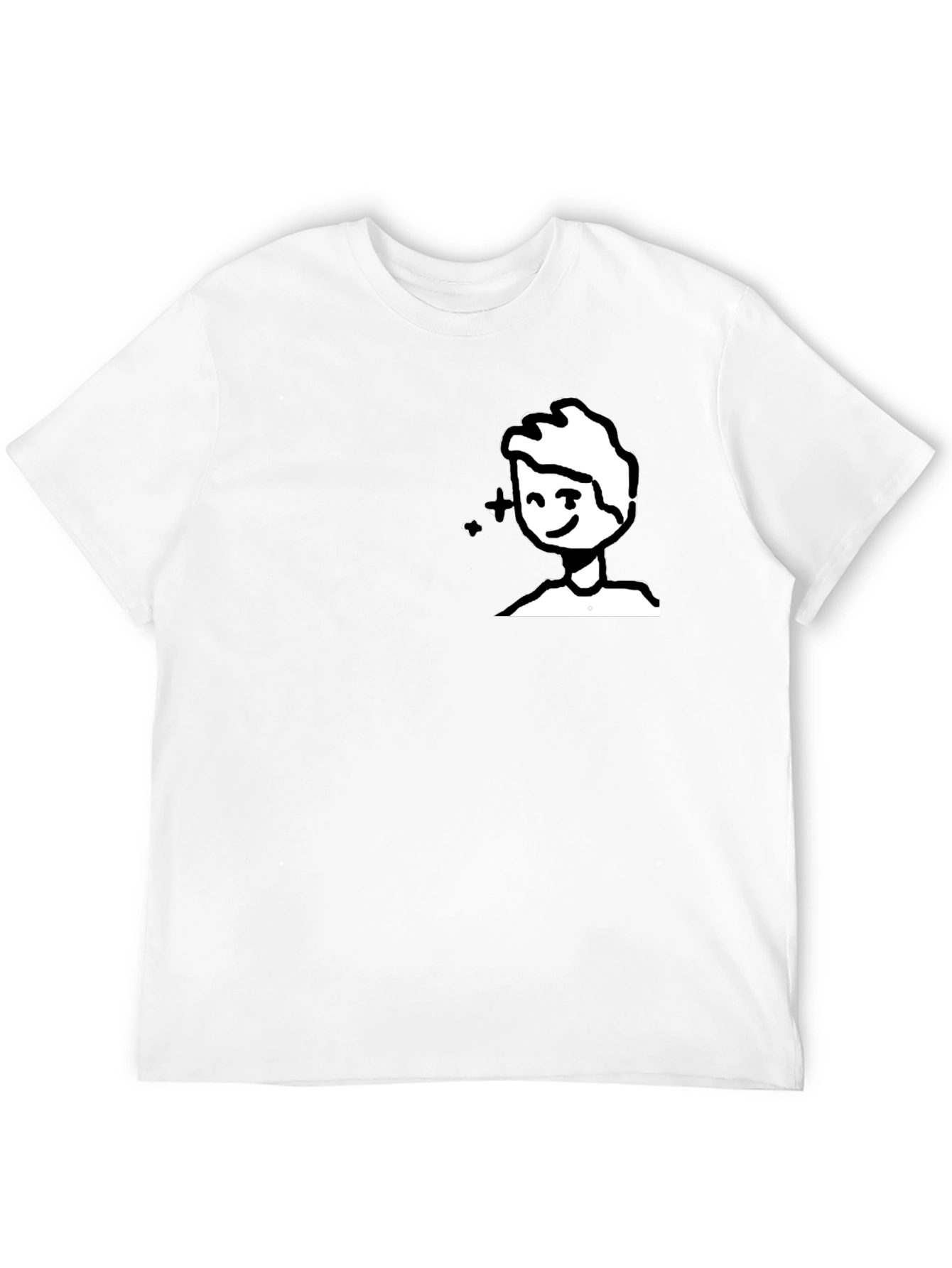 Whimsical Cartoon Graphic Tee - Black