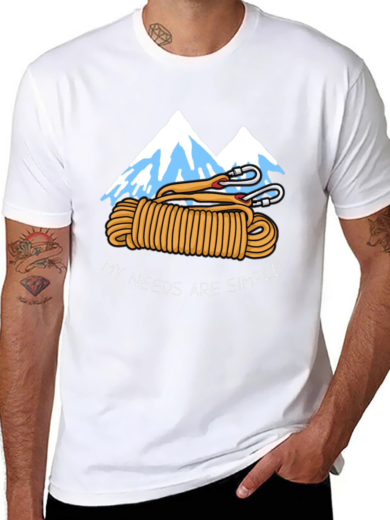 Climbing Lover T-Shirt - My Needs Are Simple