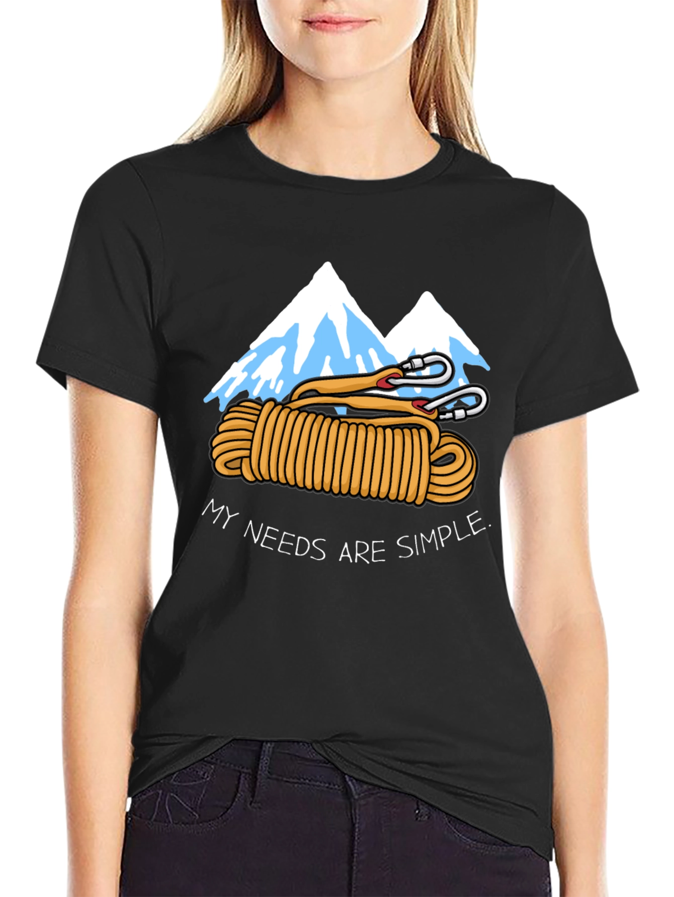 Climbing Lover T-Shirt - My Needs Are Simple