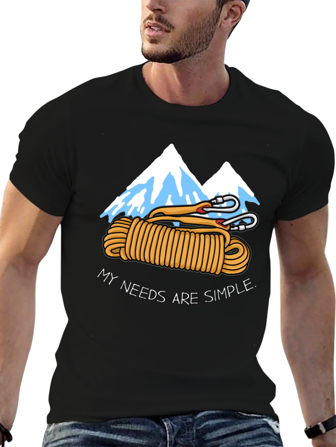 Climbing Lover T-Shirt - My Needs Are Simple