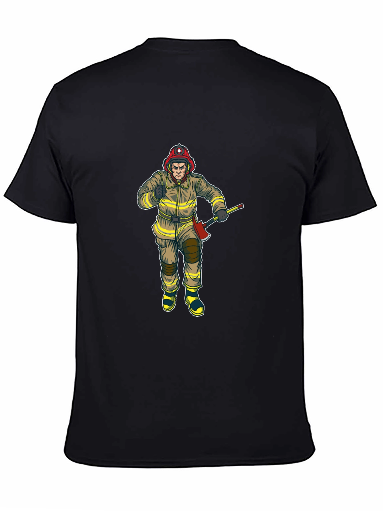Firefighter Axe Black T-Shirt