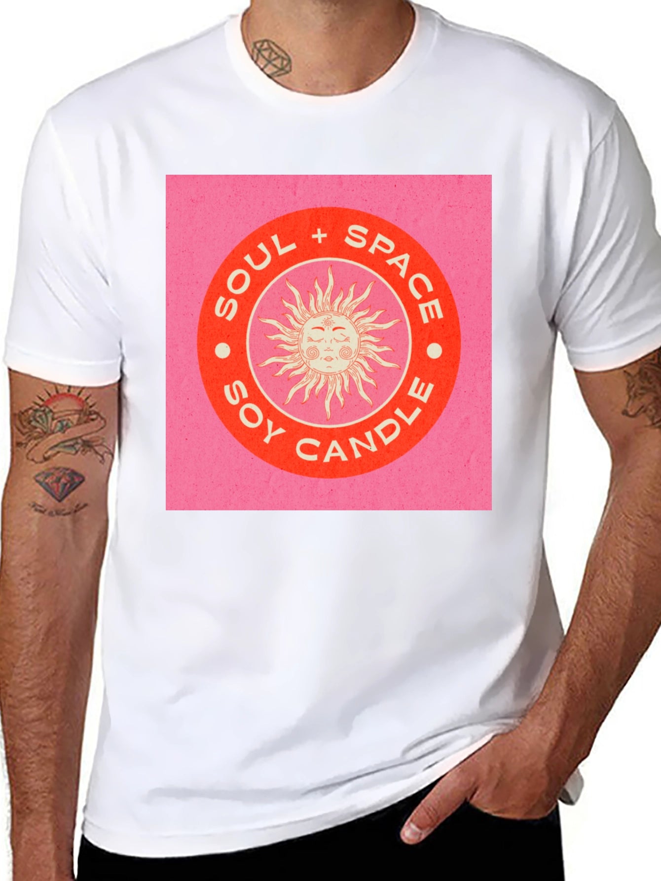 Soul & Space Soy Candle Graphic Tee - Black