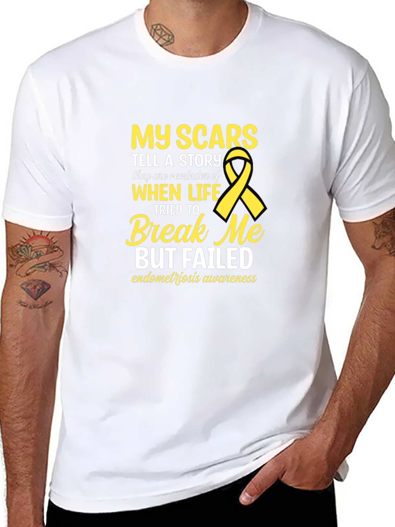 Endometriosis Awareness T-Shirt: My Scars Tell a Story