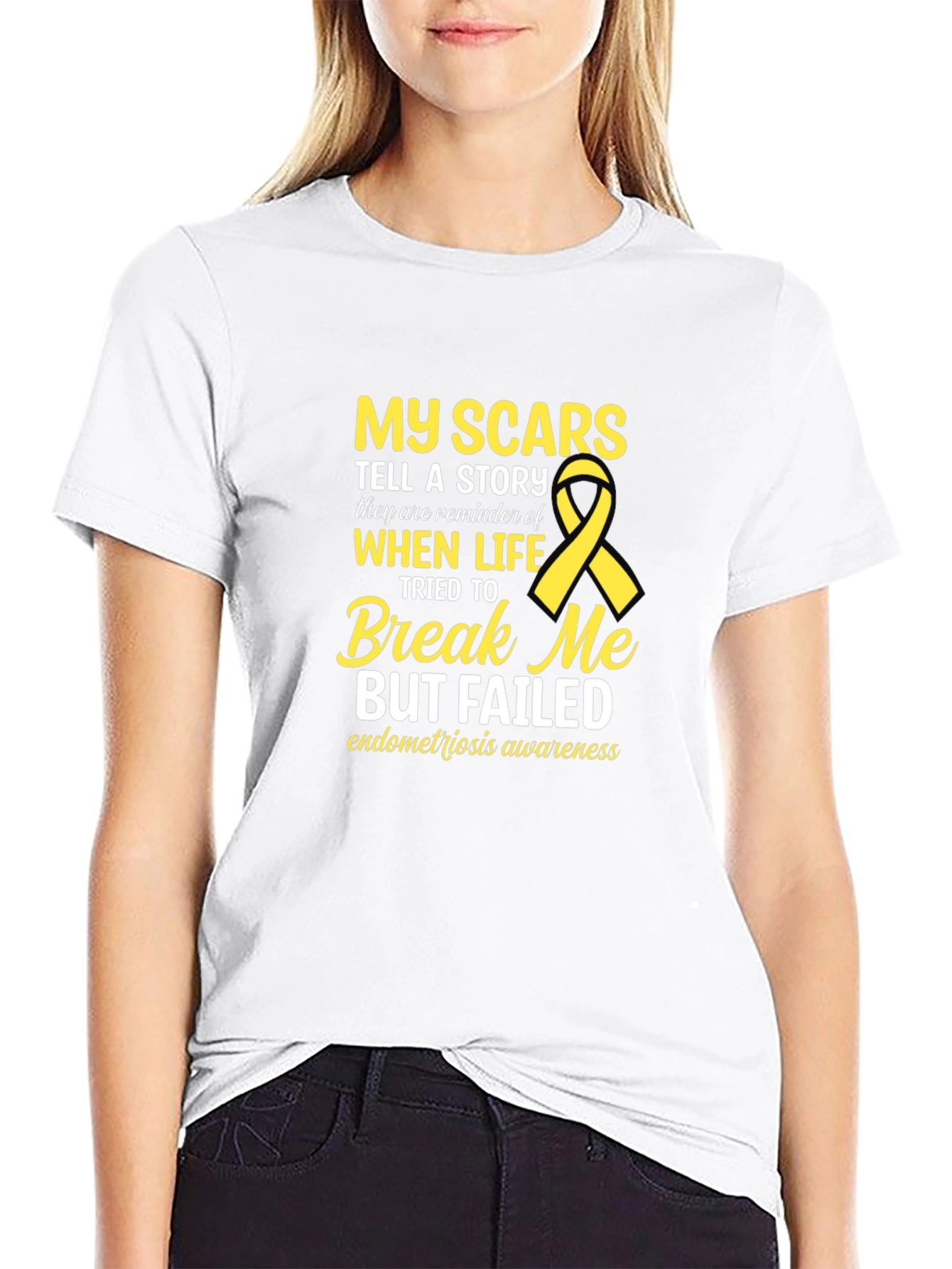 Endometriosis Awareness T-Shirt: My Scars Tell a Story