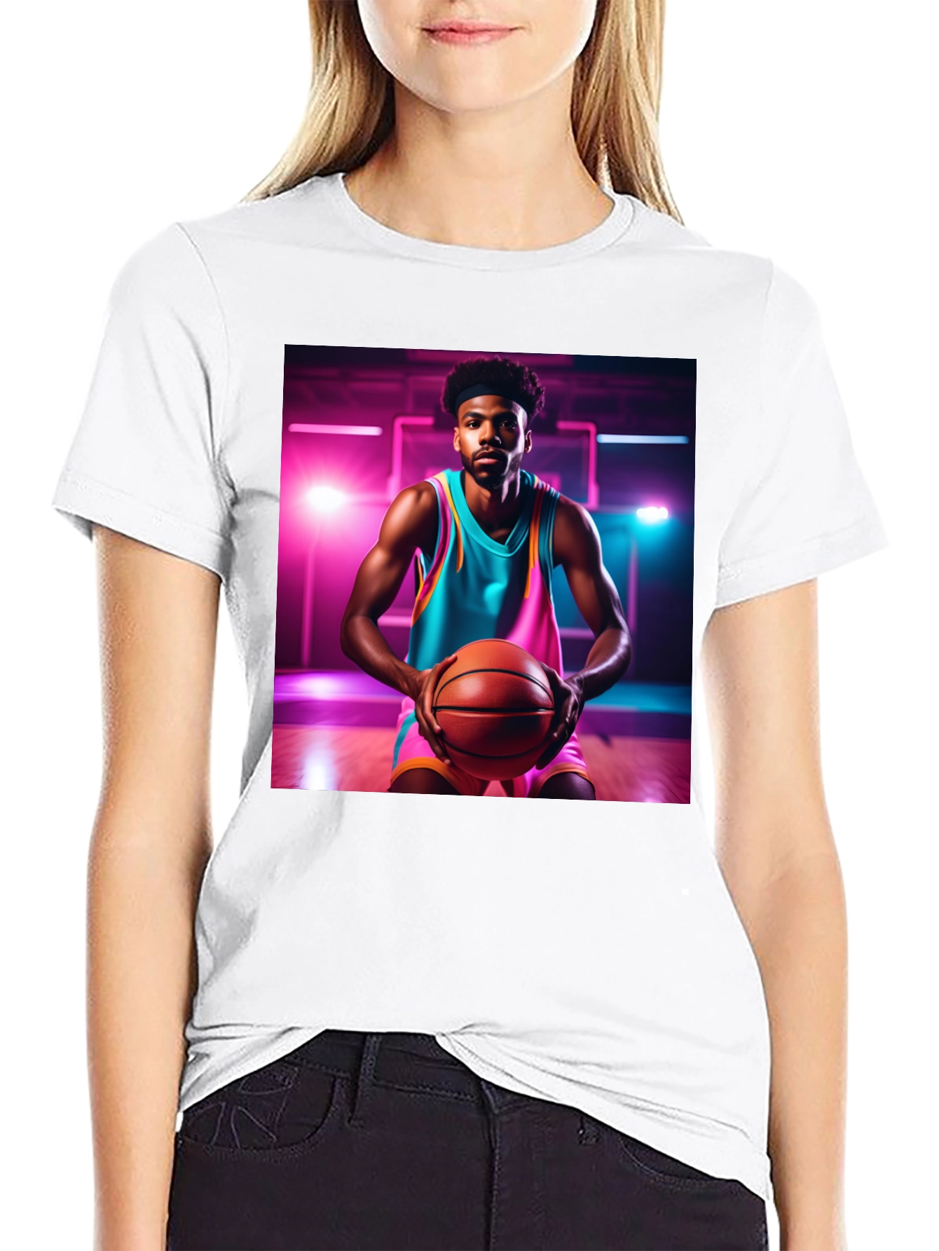 Basketball Player Graphic T-Shirt