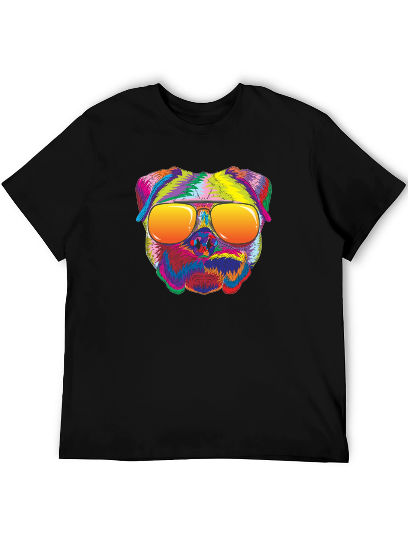Cool Dog Graphic T-Shirt - Unisex Black Tee