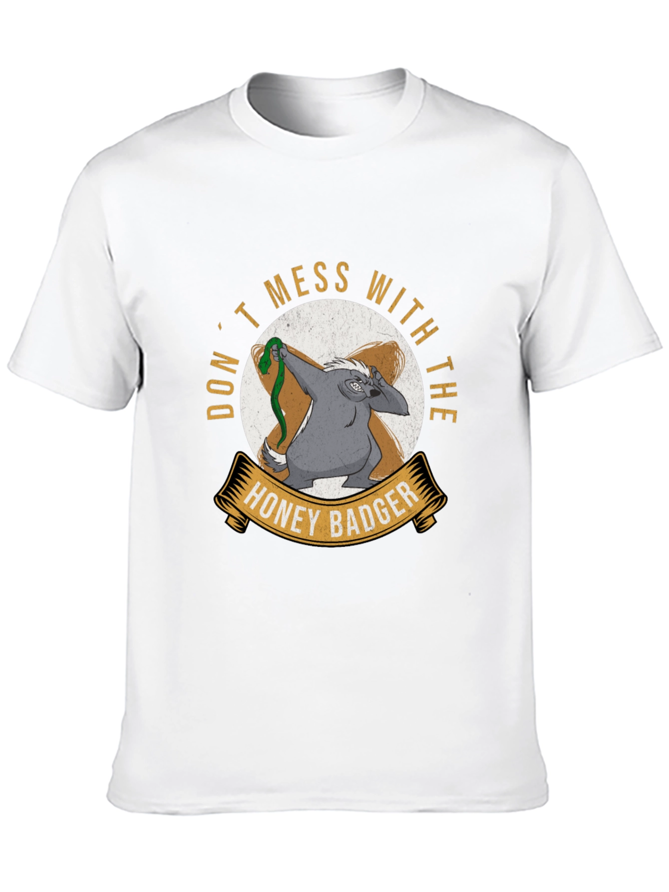 Dont Mess With The Honey Badger Black T-Shirt