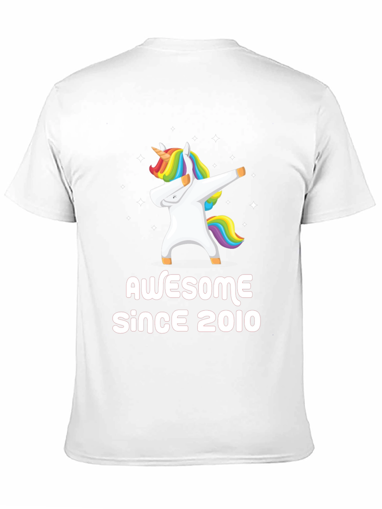 Awesome Since 2010 Unicorn Dabbing T-Shirt