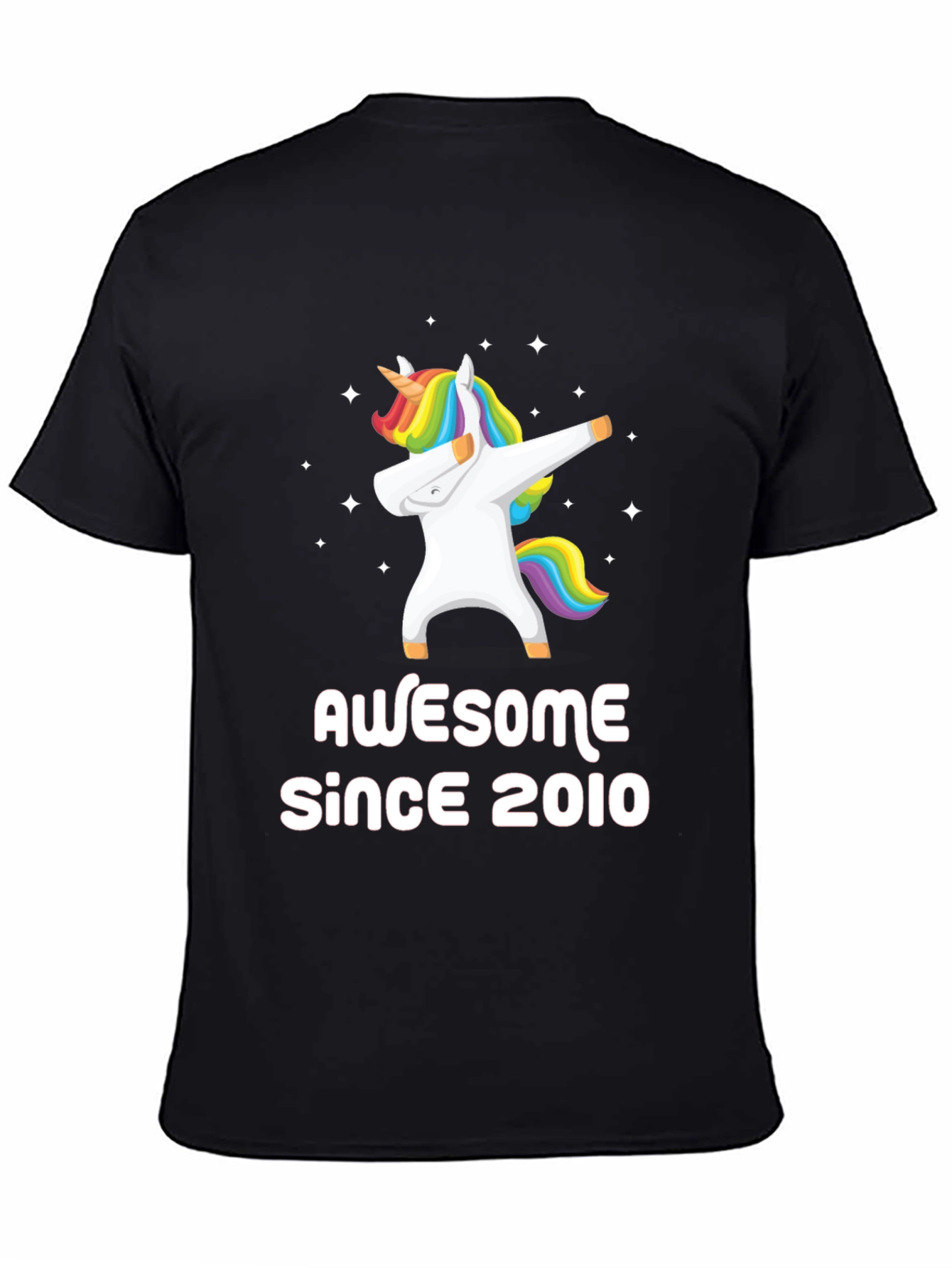 Awesome Since 2010 Unicorn Dabbing T-Shirt