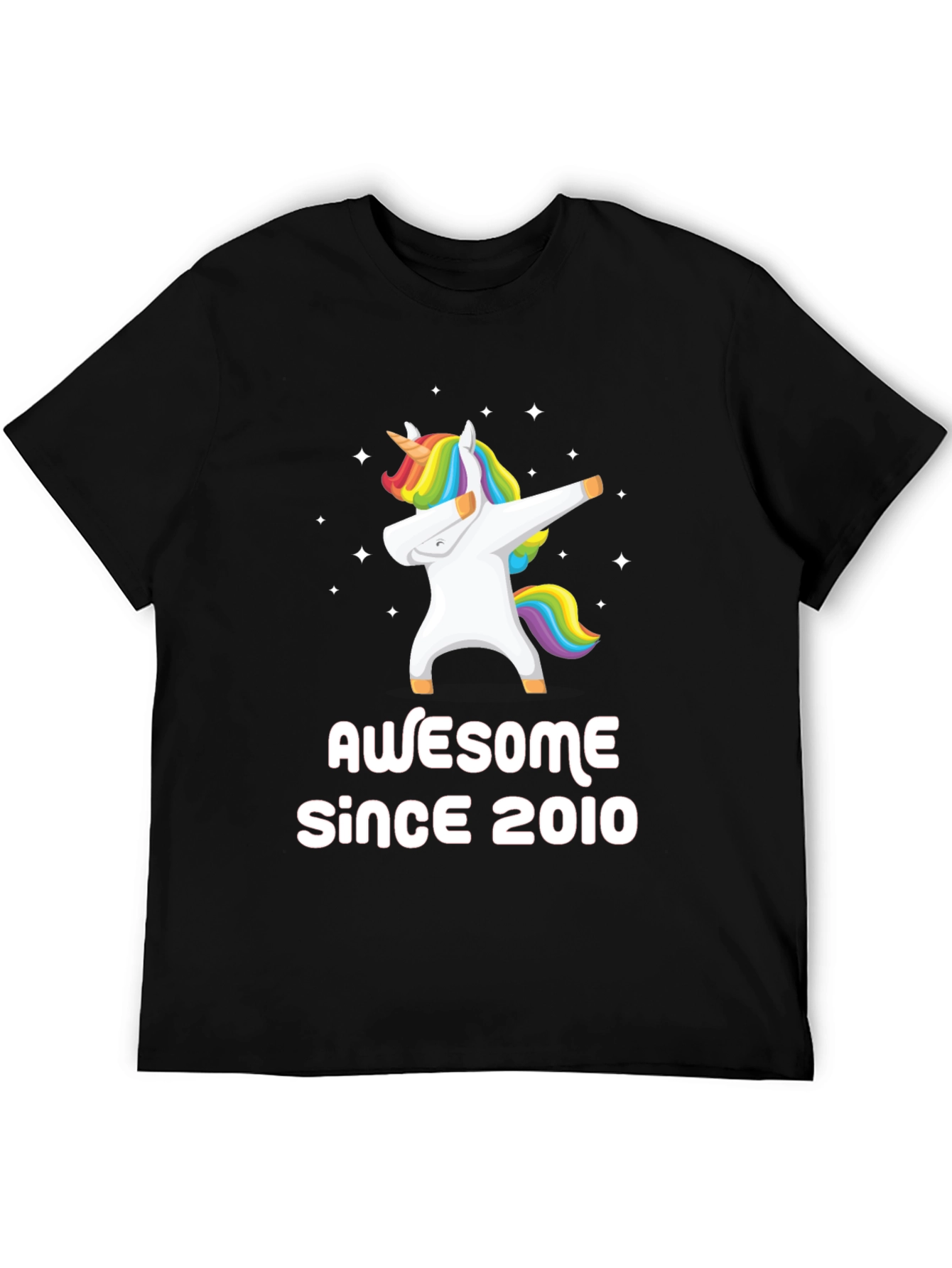 Awesome Since 2010 Unicorn Dabbing T-Shirt