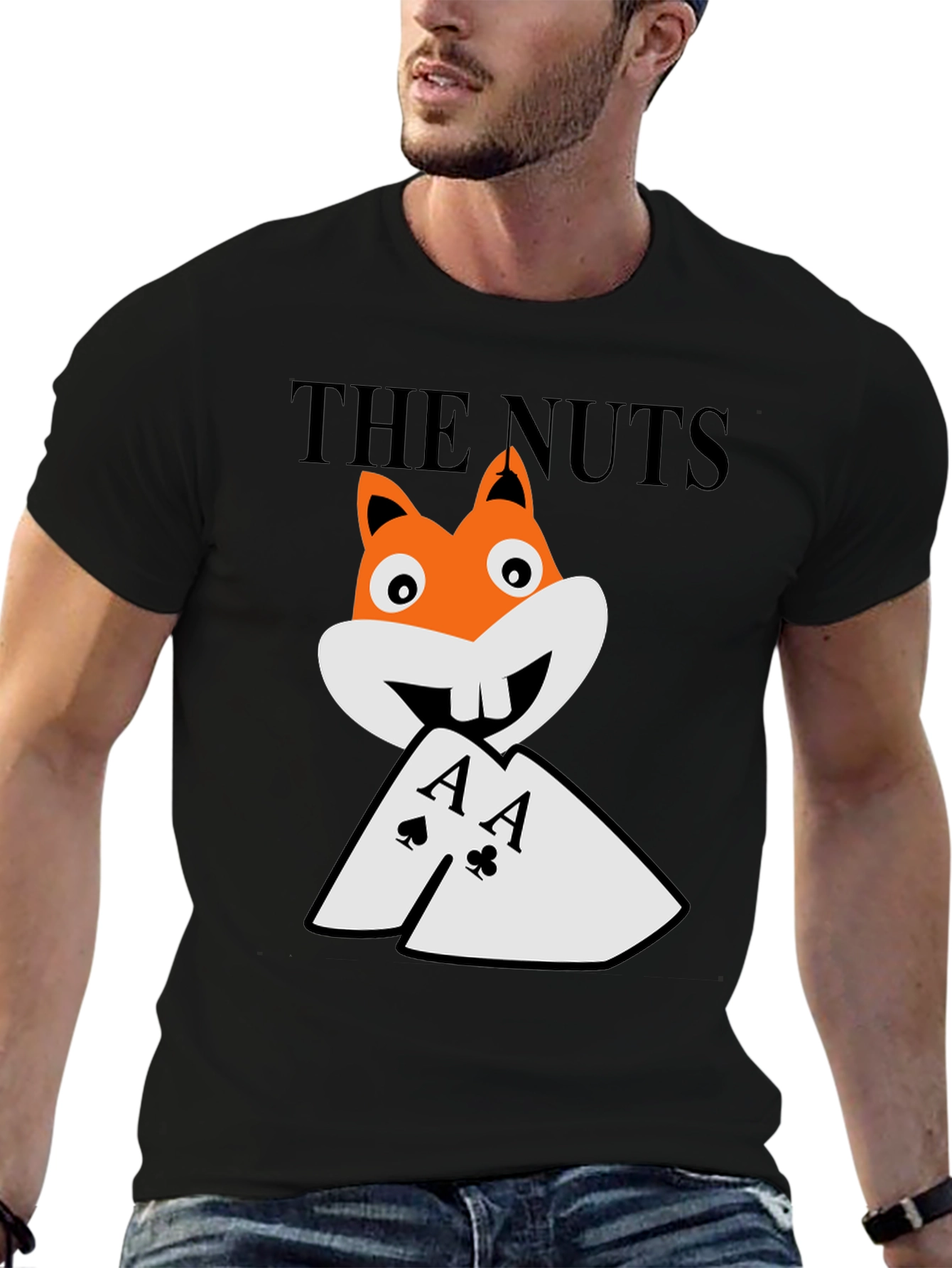 The Nuts T-Shirt - Poker Aces Funny Graphic Tee