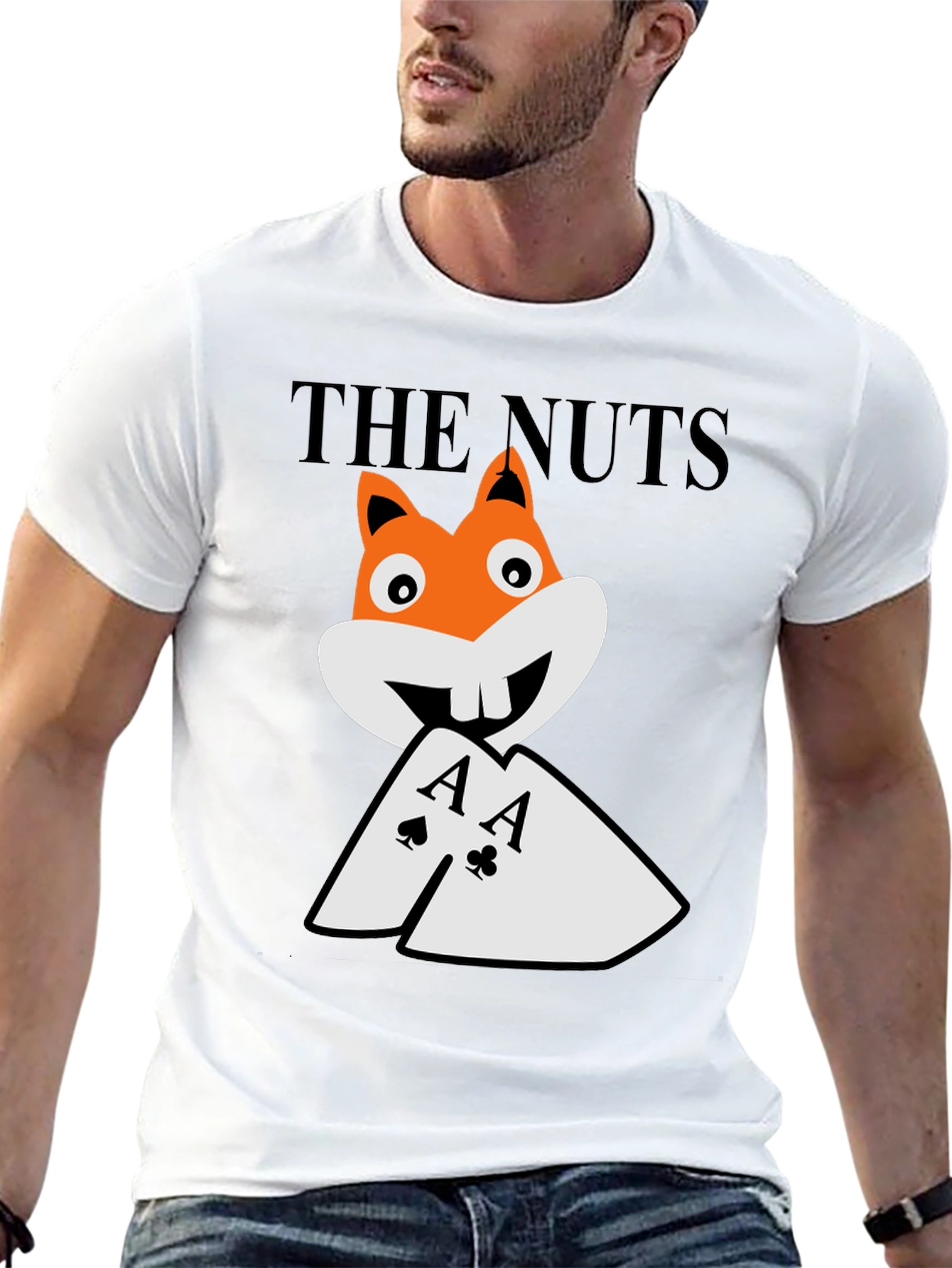The Nuts T-Shirt - Poker Aces Funny Graphic Tee