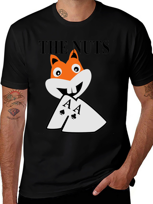 The Nuts T-Shirt - Poker Aces Funny Graphic Tee