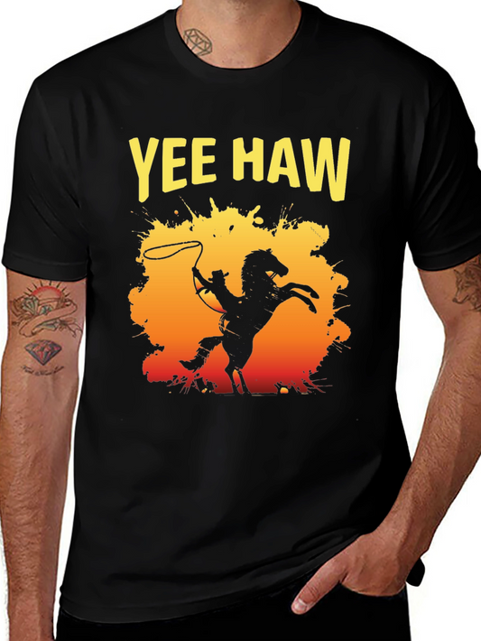 Yee Haw Cowboy T-Shirt - Western Style