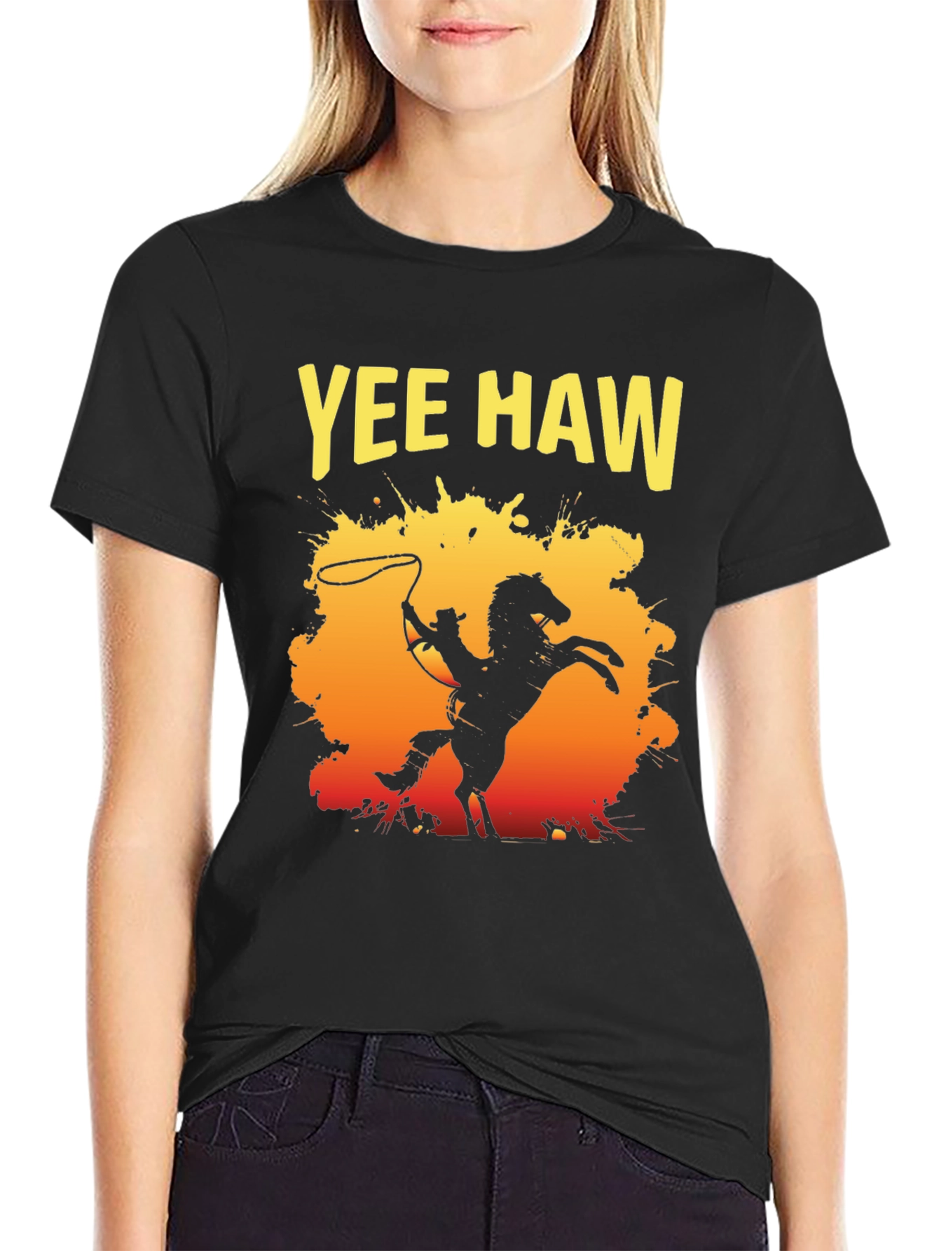 Yee Haw Cowboy T-Shirt - Western Style