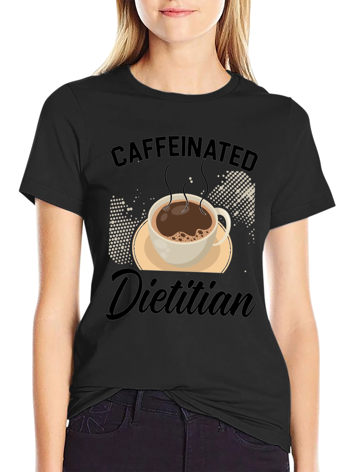 Caffeinated Dietitian Graphic T-Shirt