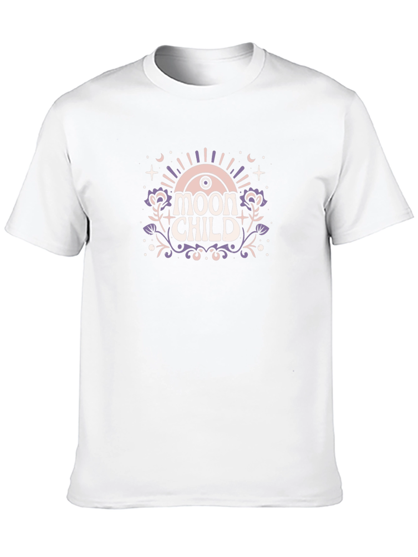 Moon Child Graphic T-Shirt - Black