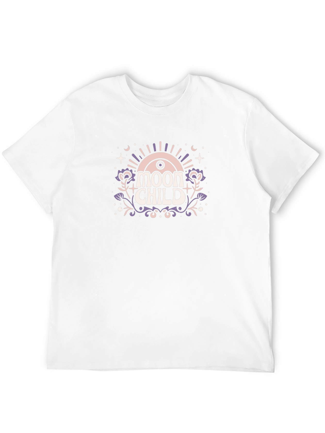 Moon Child Graphic T-Shirt - Black