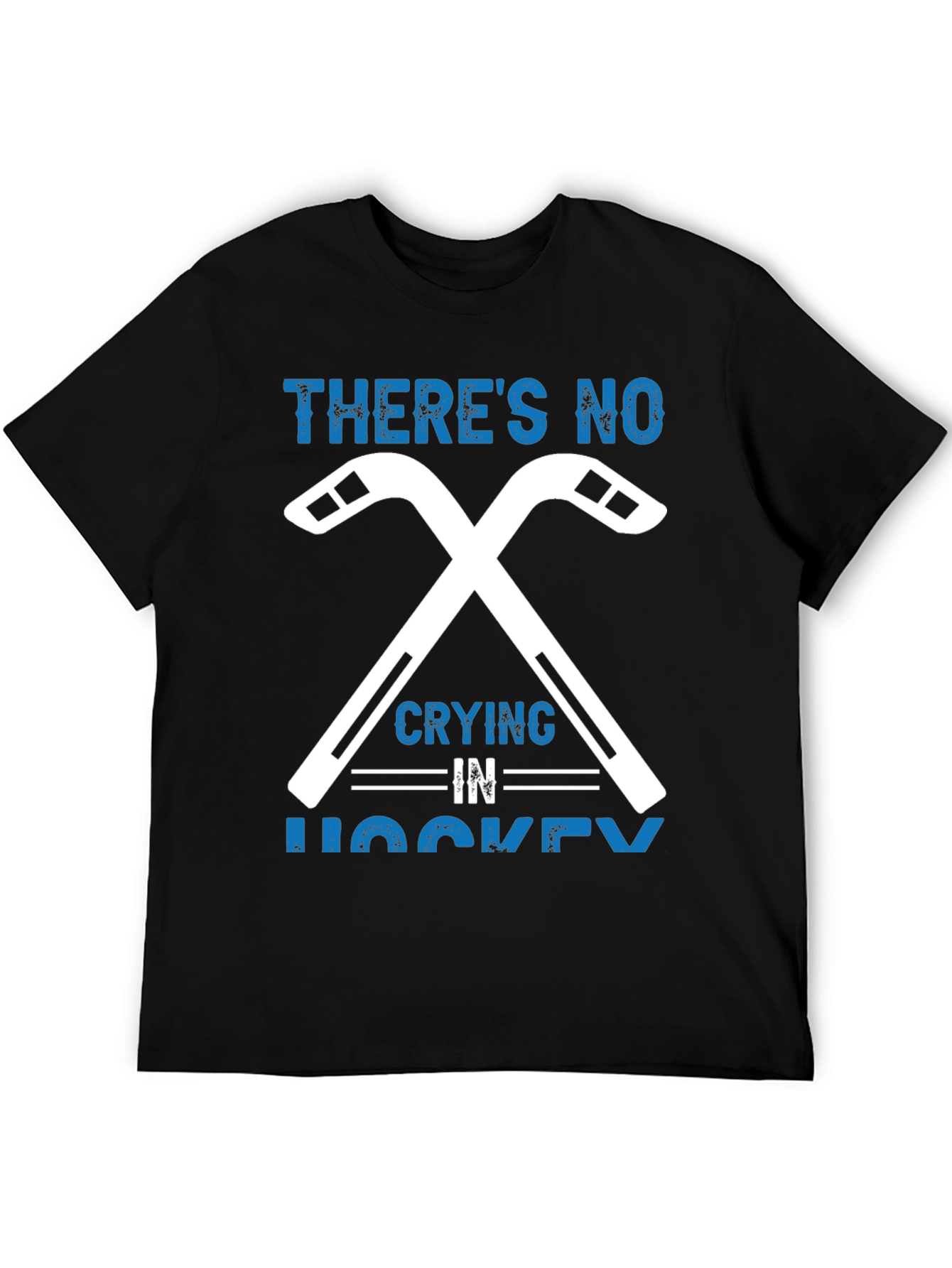 Theres No Crying in Hockey Graphic T-Shirt