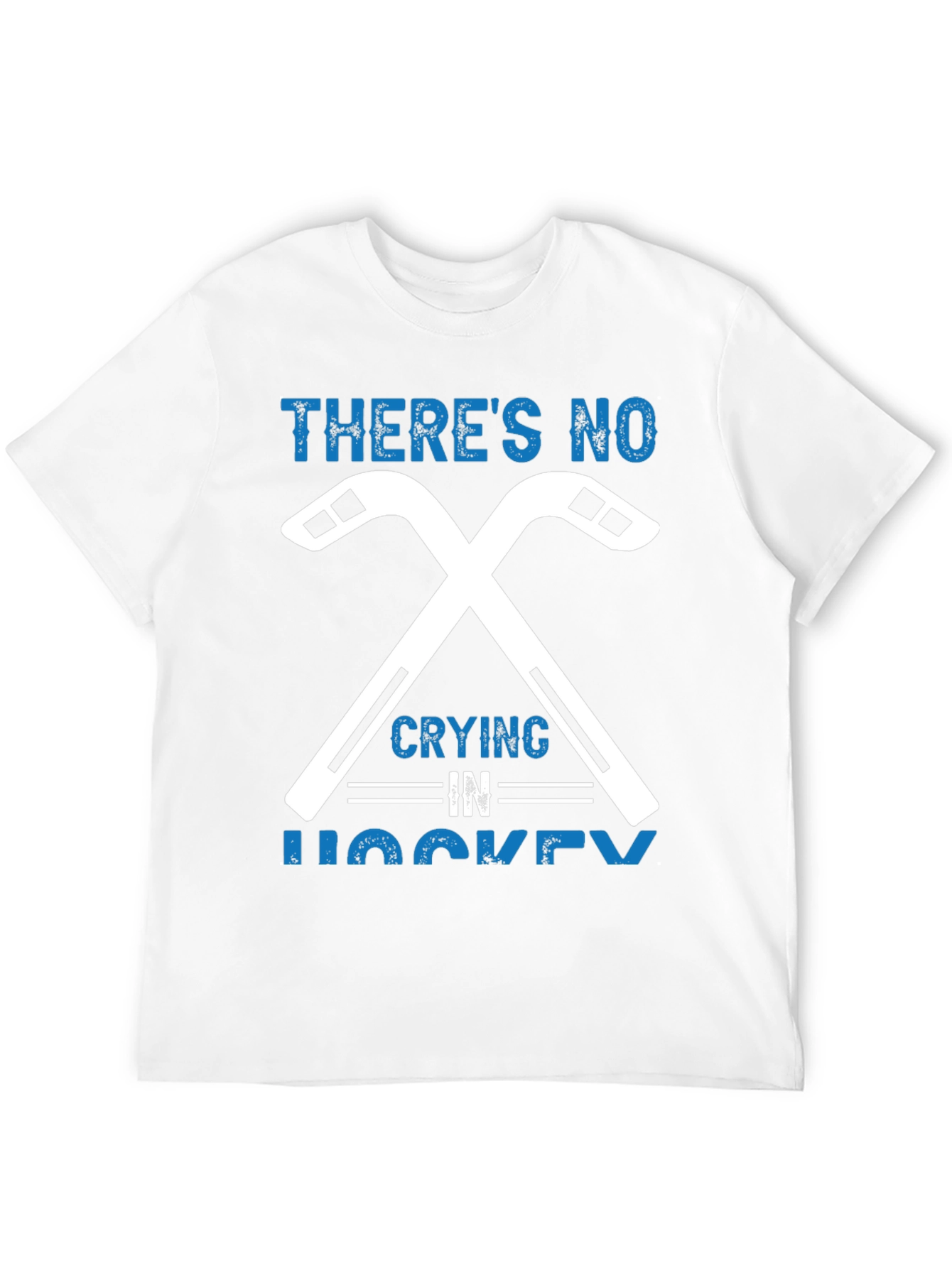 Theres No Crying in Hockey Graphic T-Shirt