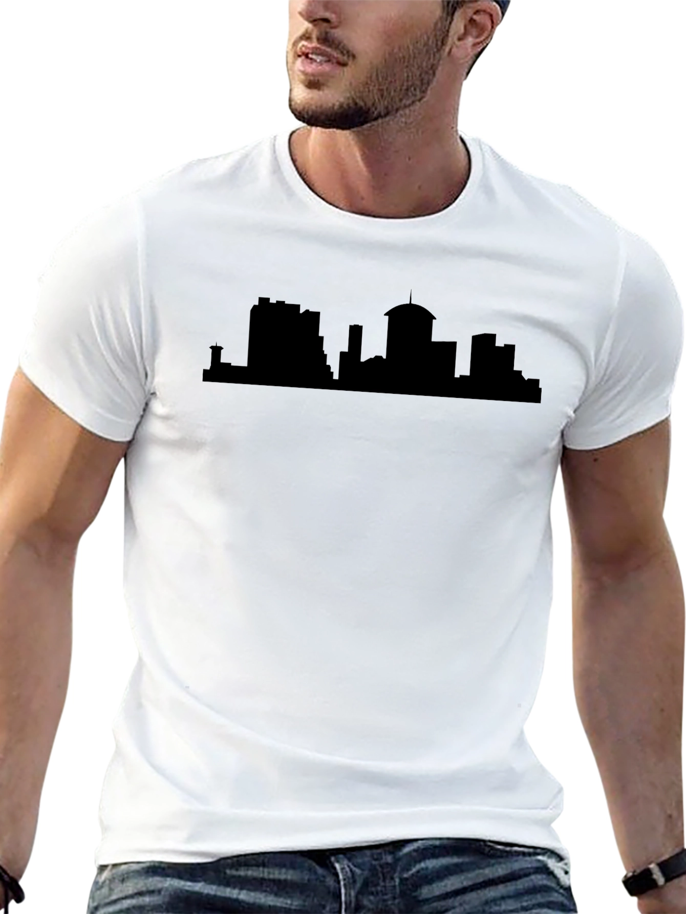 City Skyline Black T-Shirt - Urban Style