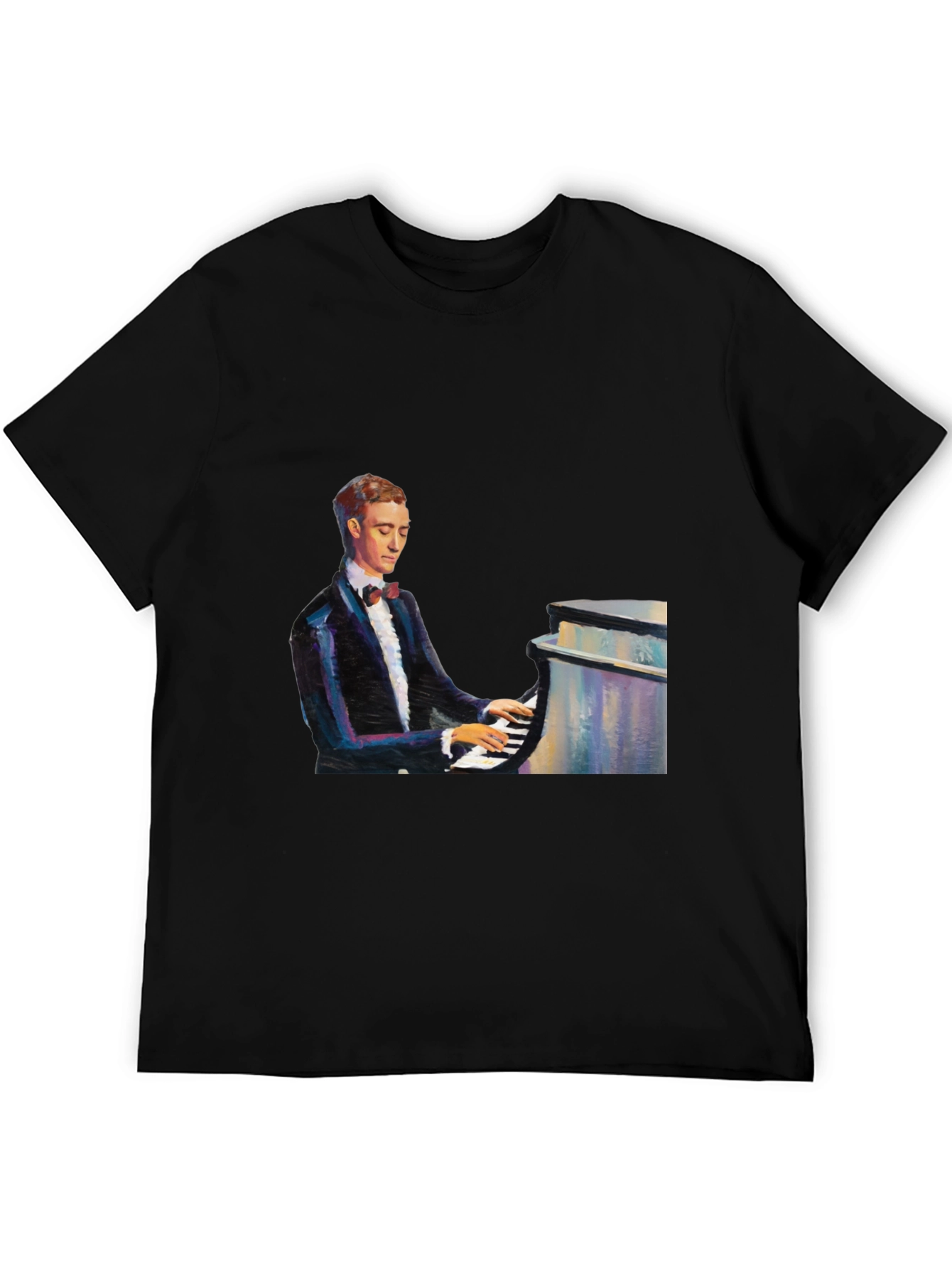 Piano Man Black T-Shirt