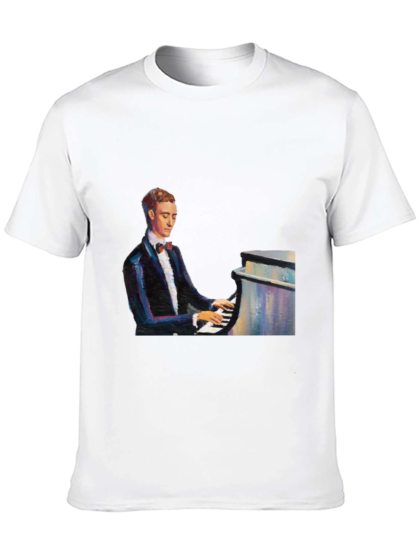 Piano Man Black T-Shirt
