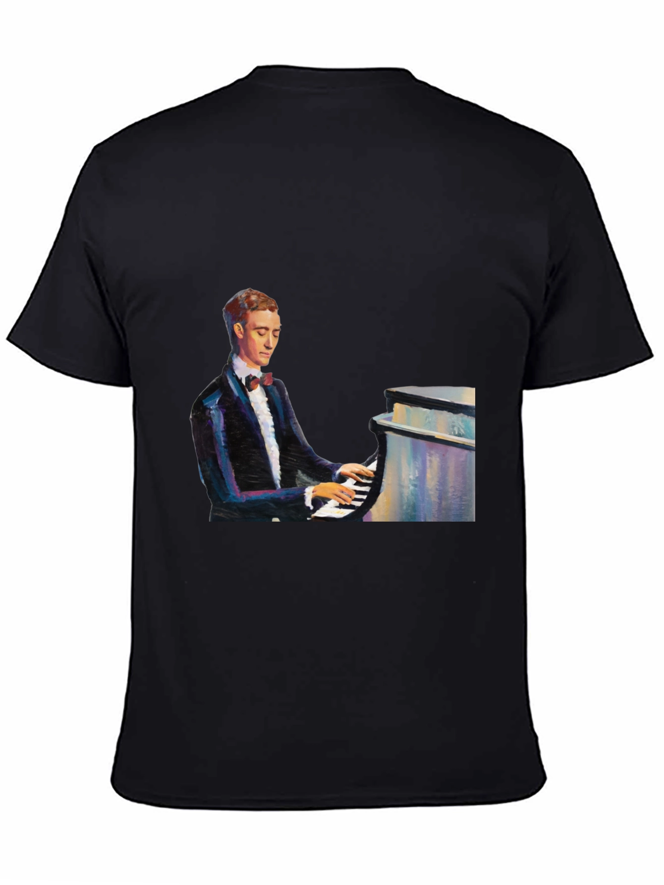 Piano Man Black T-Shirt