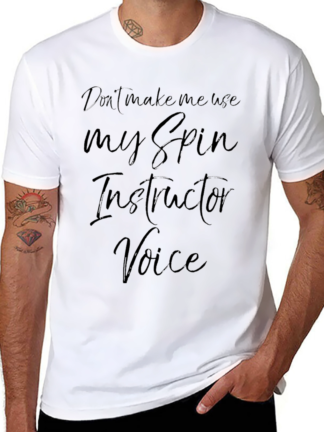 Spin Instructor Voice Graphic T-Shirt