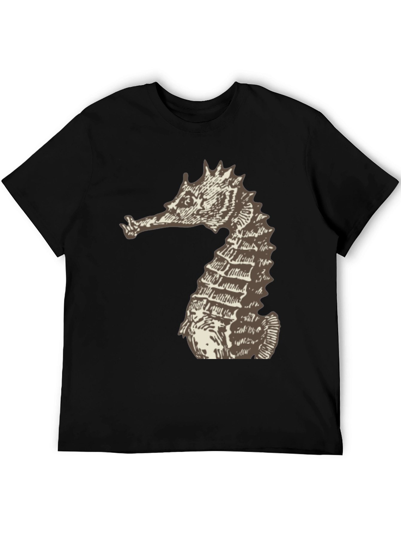 Seahorse Graphic Tee - Unisex Black T-Shirt