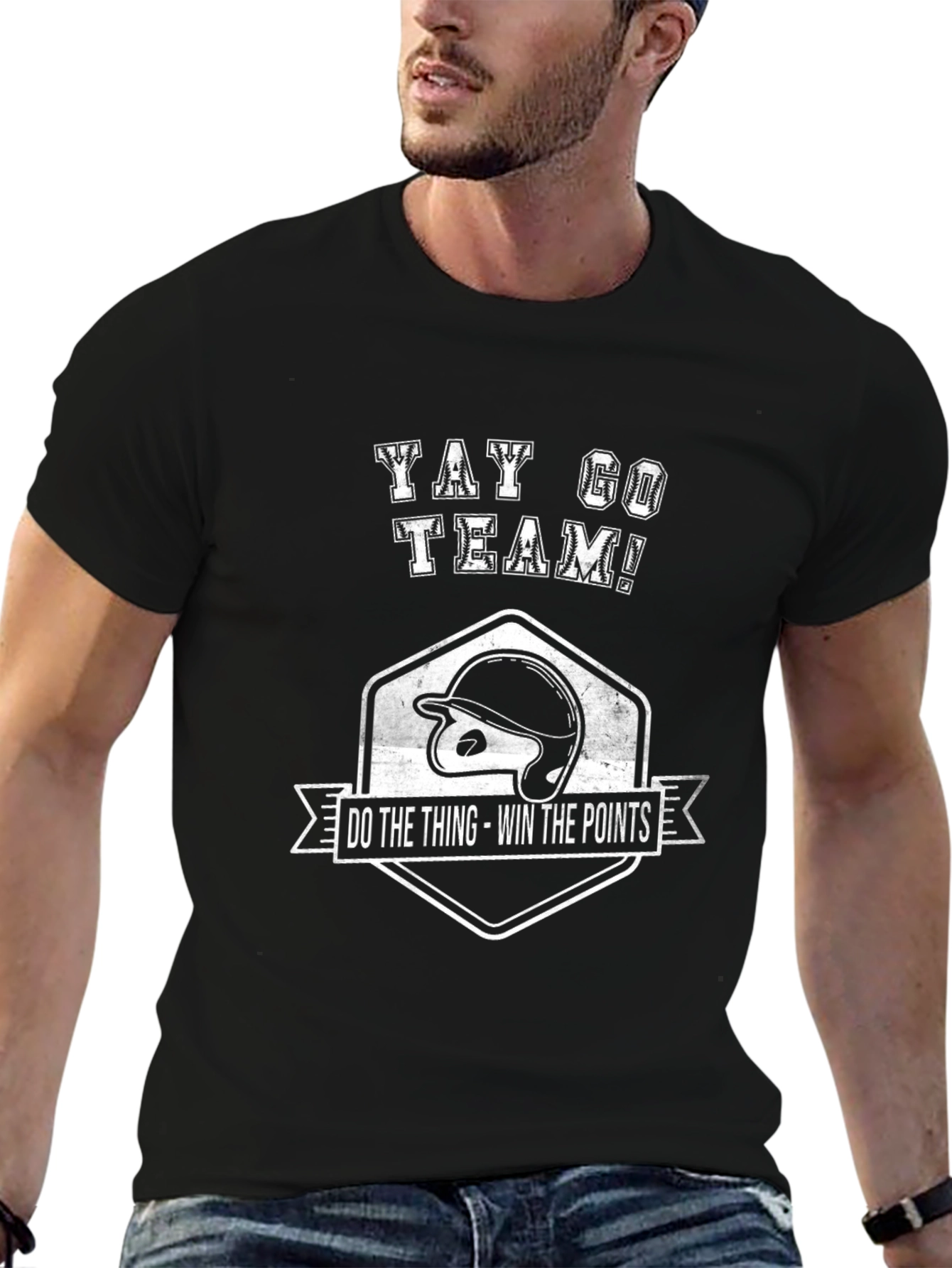 Yay Go Team! Baseball Graphic T-Shirt
