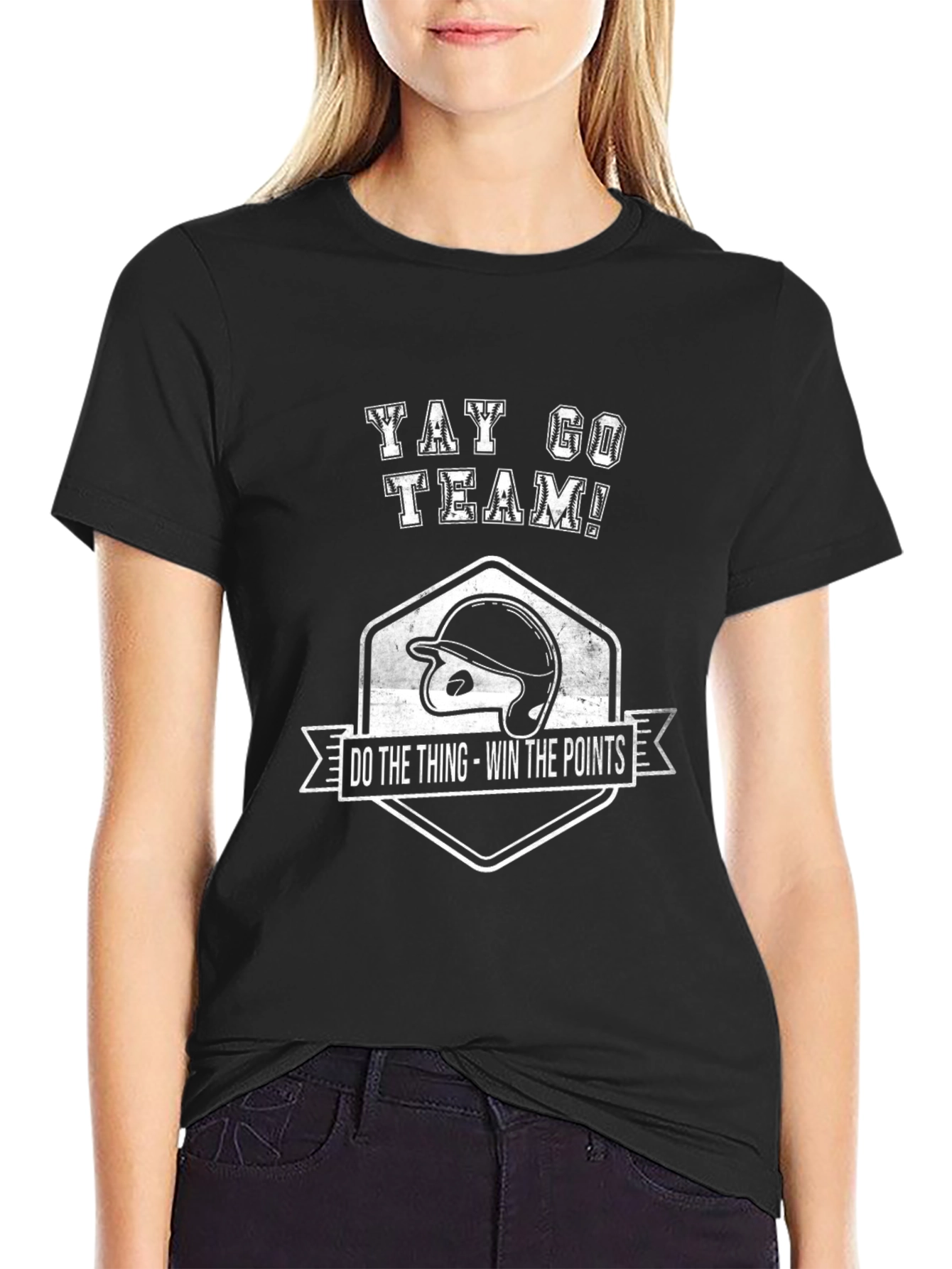 Yay Go Team! Baseball Graphic T-Shirt