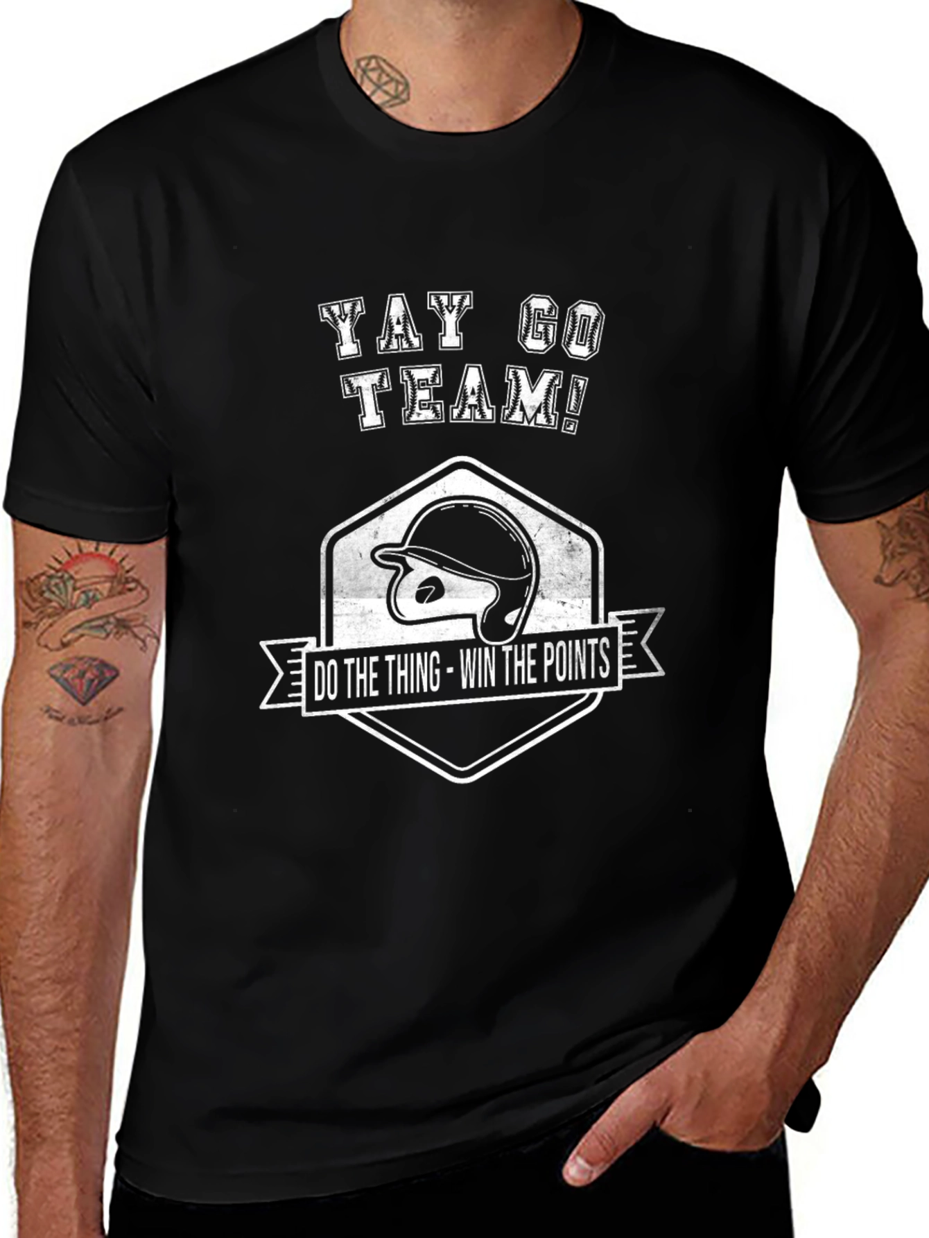Yay Go Team! Baseball Graphic T-Shirt