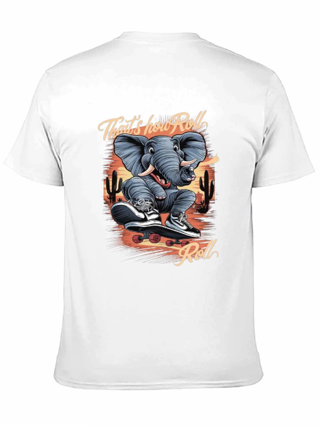 Cool Elephant Skateboard T-Shirt