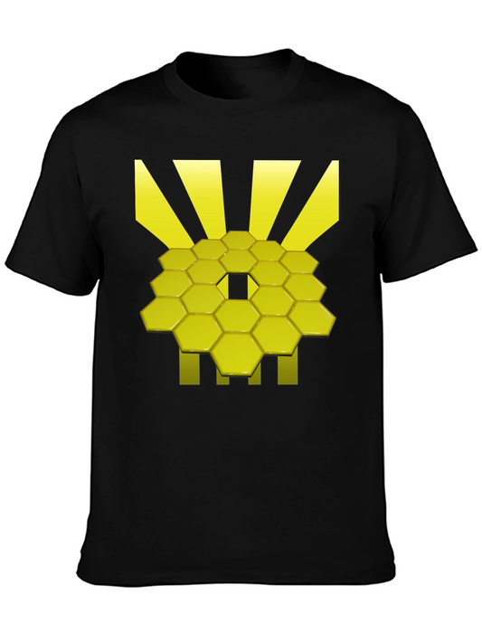 Geometric Hexagon Graphic Tee - Modern Style