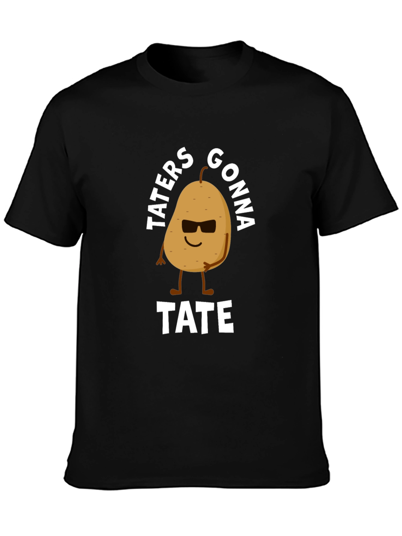 Taters Gonna Tate Funny Potato Graphic T-Shirt