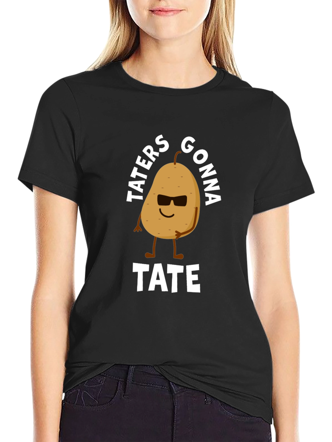 Taters Gonna Tate Funny Potato Graphic T-Shirt