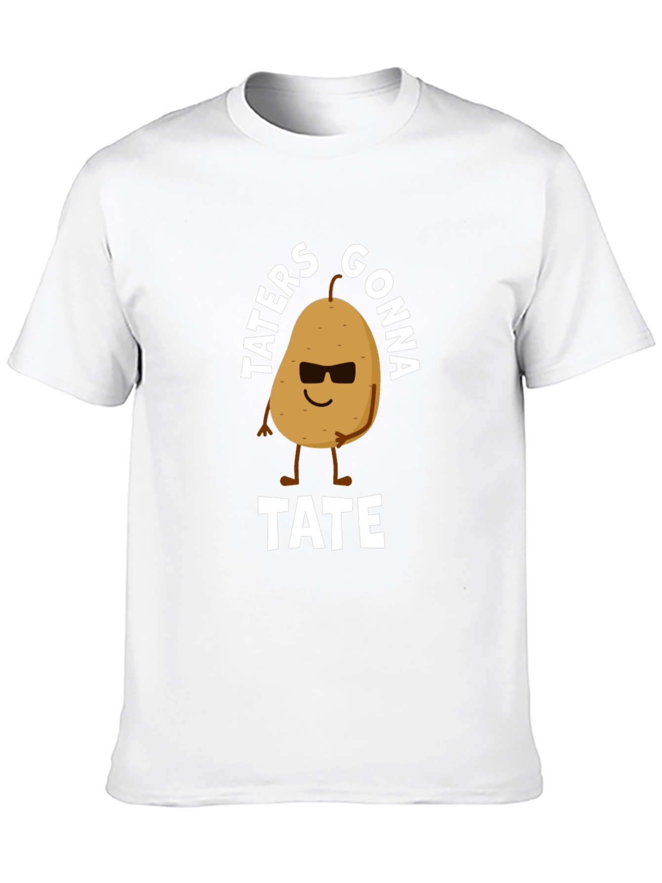 Taters Gonna Tate Funny Potato Graphic T-Shirt