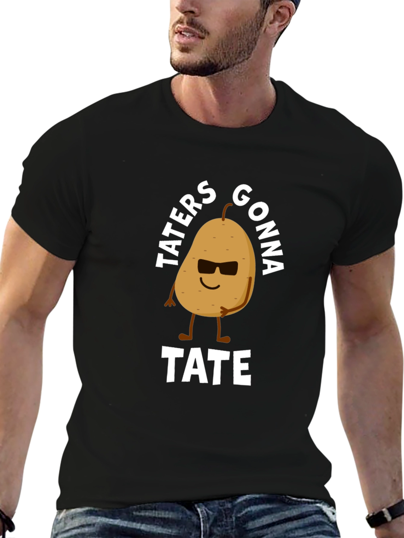 Taters Gonna Tate Funny Potato Graphic T-Shirt