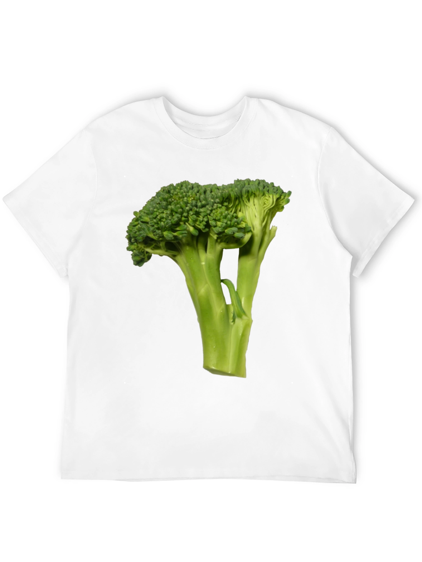 Broccoli Graphic Tee - Black Cotton T-Shirt