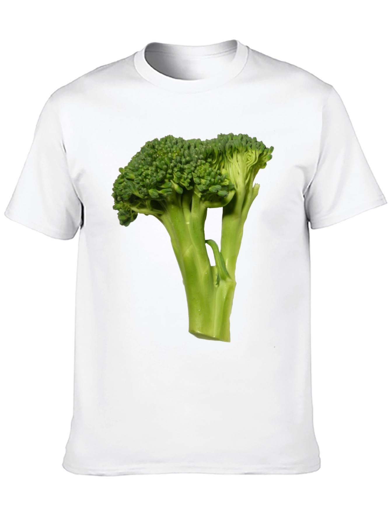 Broccoli Graphic Tee - Black Cotton T-Shirt