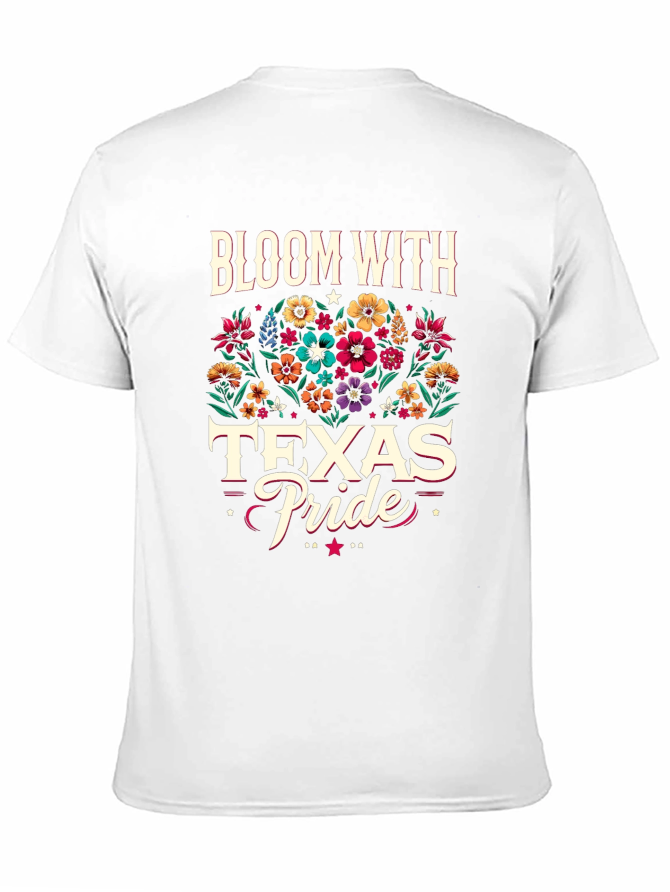 Bloom With Texas Pride Graphic T-Shirt