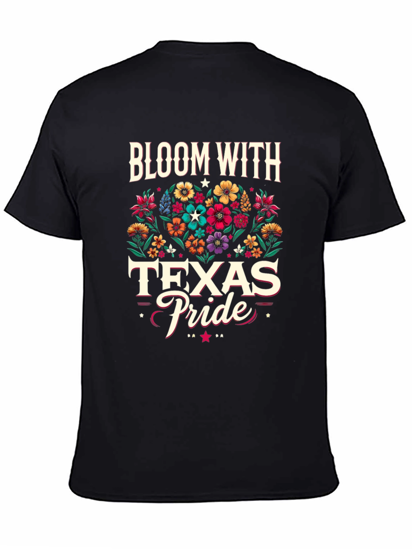 Bloom With Texas Pride Graphic T-Shirt