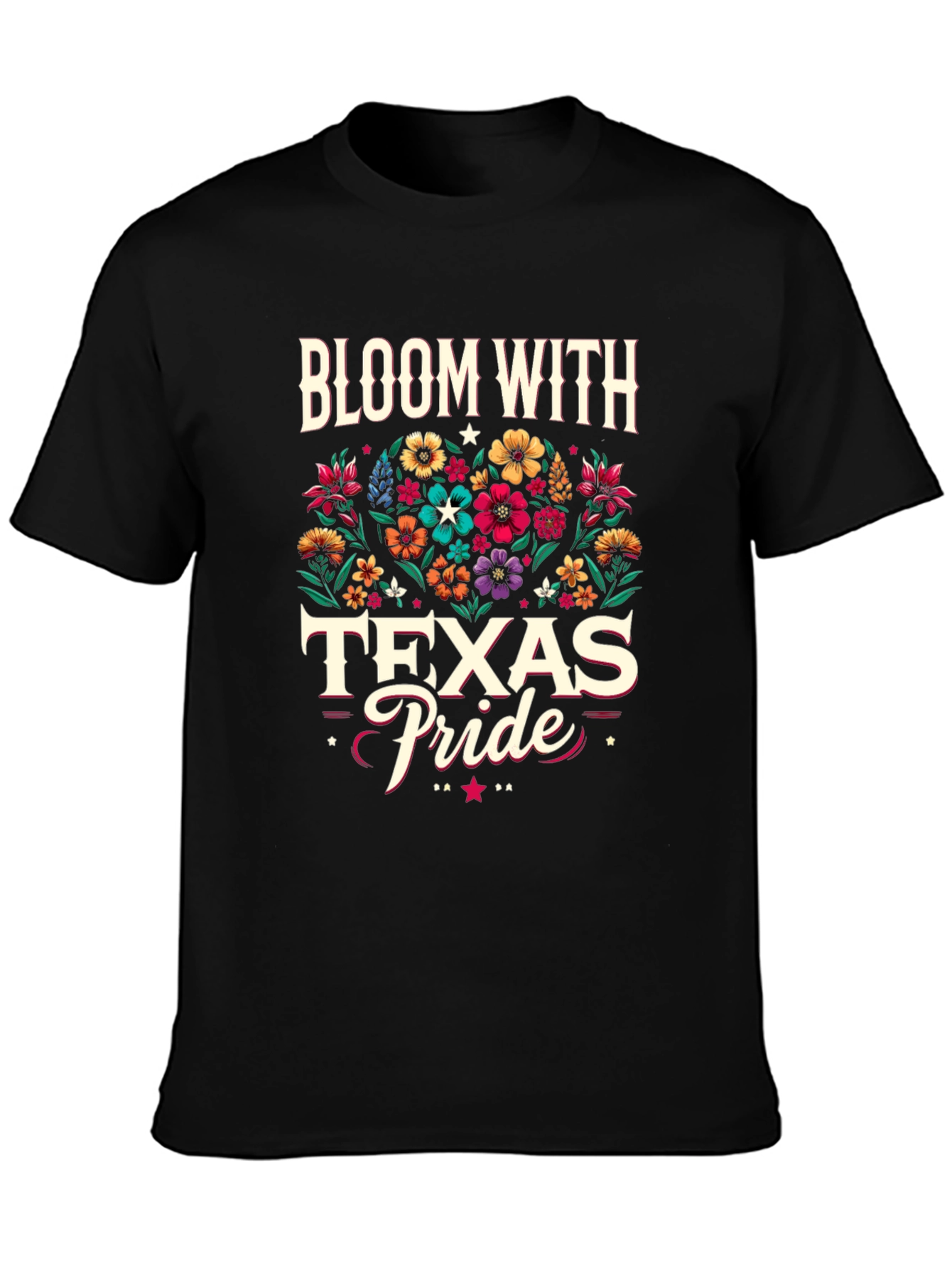 Bloom With Texas Pride Graphic T-Shirt