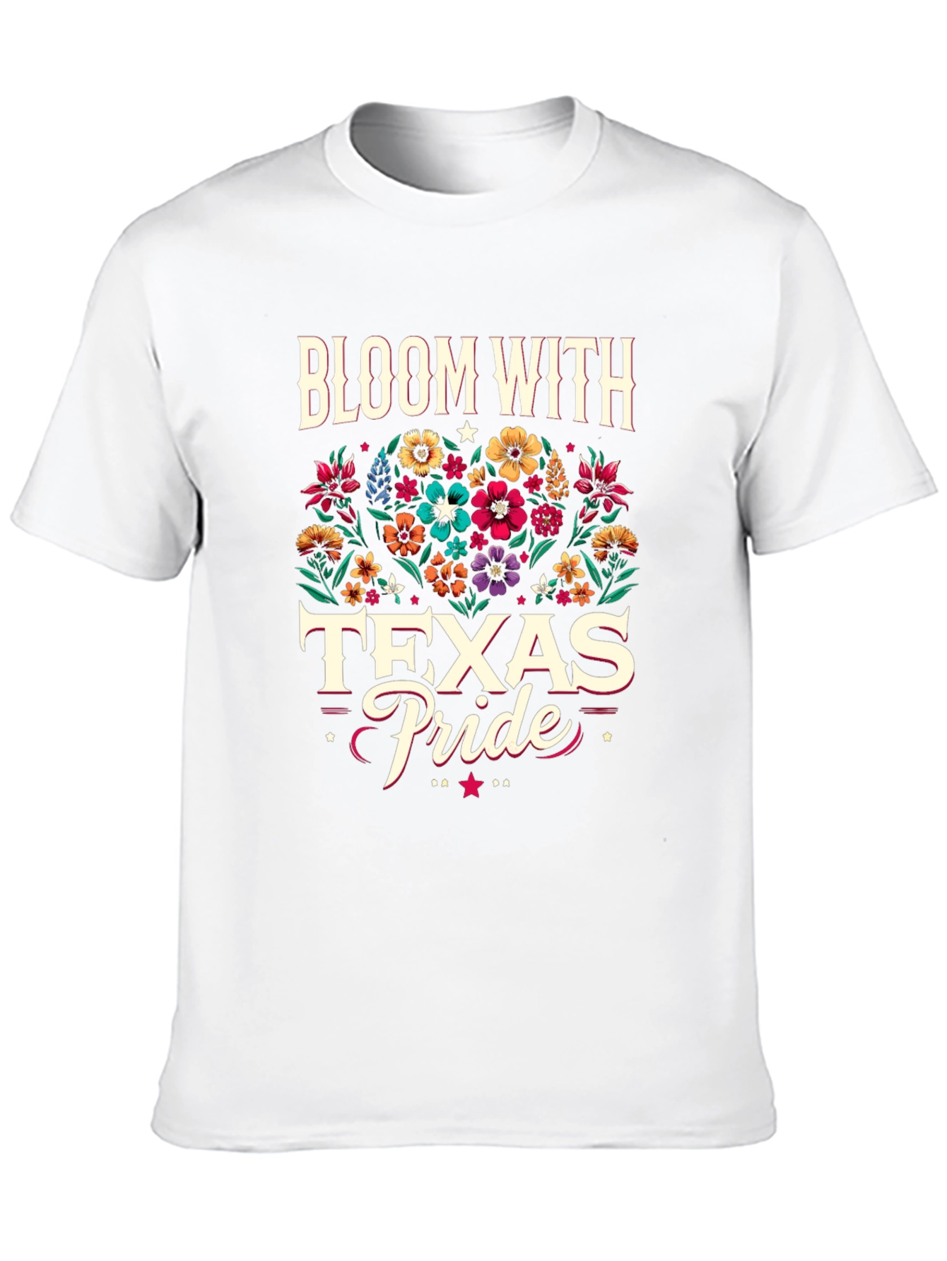 Bloom With Texas Pride Graphic T-Shirt